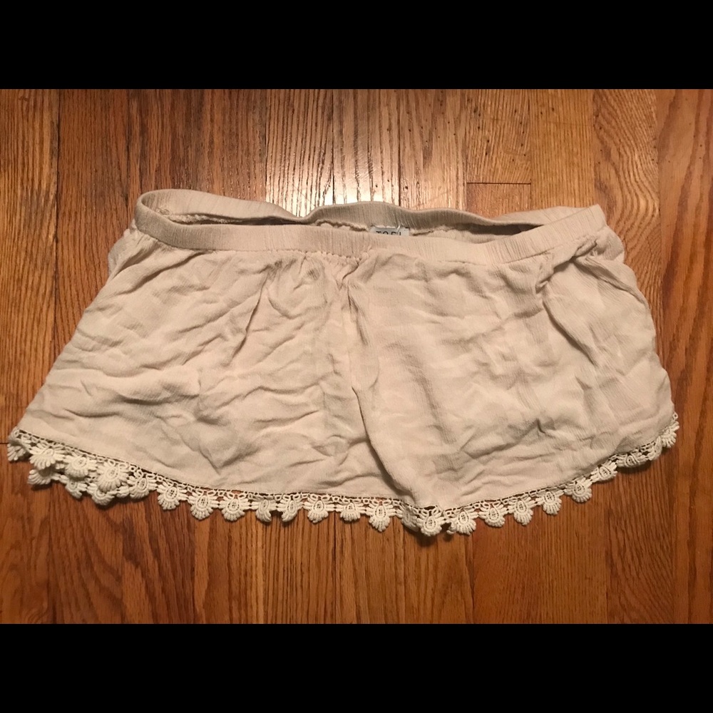 strapless crop top